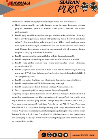 pers rilis