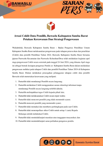 pers rilis